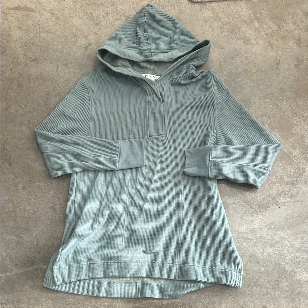Athleta Women's Green Hooded Sweater